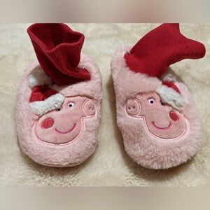 Zara Pink and Red Baby Booties